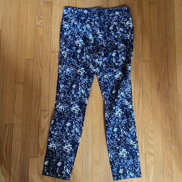 Club Monaco blue /purple/white pattern skinny pants - Picture 2 of 7